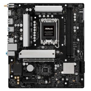 Asrock B860M-X WIFI, Intel B860, 1851, Micro ATX, 2 DDR5, HDMI, DP, Wi-Fi 6E, 2.5G LAN, 2x M.2