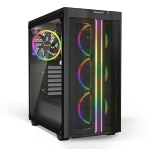CAA-BQPB500-BLKFX.jpg Be Quiet! Pure Base 500 FX Gaming Case w/ Glass Window, ATX, 4 ARGB Fans, ARGB PWM Hub, LED Control Button, USB-C