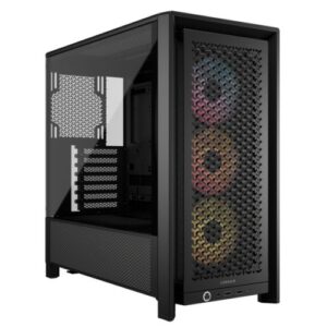 CAA-COR4000DARGB-BLK.jpg Corsair FRAME 4000D RS ARGB Modular Gaming Case w/ Glass Side, E-ATX, 3x ARGB Fans, InfiniRail Fan Mounting, USB-C, Asus BTF Compatible, Black
