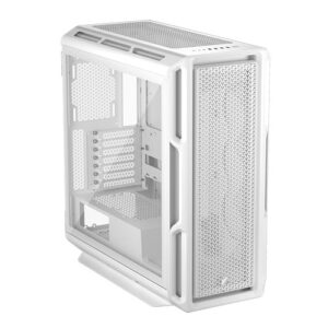 CAA-COR5000TMESH-WH.jpg Corsair 5000T Gaming Case w/ Glass Side, E-ATX, No Fans, USB-C, Asus BTF Compatible, White
