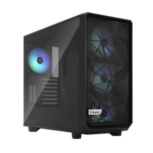 CAA-FRME2LTGRGB1.jpg Fractal Design Meshify 2 RGB (Black TG) Gaming Case w/ Light Tint Glass Window, E-ATX, Angular Mesh Front, 4 RGB Fans, Fan Hub, Detachable Front Filter, USB-C