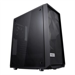 CAA-FRMECDTG.jpg Fractal Design Meshify C (Dark TG) Gaming Case w/ Dark Tint Glass Window, ATX, Angular Mesh Front, High-airflow, 2 x 120mm Fans