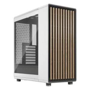 CAA-FRNORCTG-W.jpg Fractal Design North Chalk White (TG Clear) Case w/ Clear Glass Window, ATX, 2 Fans, USB-C, Oak Front