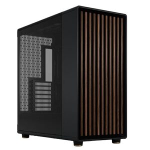 CAA-FRNORXLRCDTG.jpg Fractal Design North XL RC Charcoal Black (TG Dark) Case w/ Dark Glass Window, ATX, 3 PWM Fans, USB-C, Walnut Front, Reverse Connector/Asus BTF Compatible