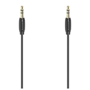 Hama 3.5mm Jack Stereo Cable, Male to Male, Gold-Plated, Ultra-thin, 3 Metre