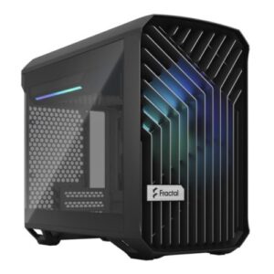 CAI-FRTORNALTG-RGB.jpg Fractal Design Torrent Nano (Light TG RGB) Case w/ Light Tint Glass Windows, Mini ITX, 1 RGB Fan, ATX PSU & 335mm GPU Support, 280mm Watercooling, RGB Strip, Front Grille, USB-C