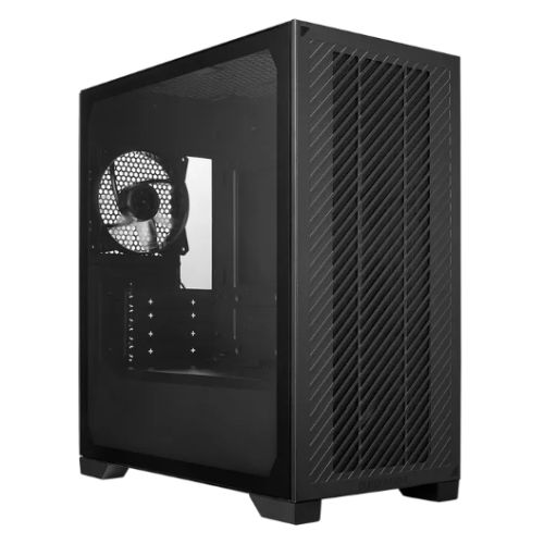 Cooler Master Elite 301 Lite Gaming Case w/ Glass Side, Micro ATX, 1x Fan, PSU Shroud, Intake Grill, USB-C, Black