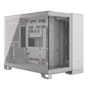 CAM-COR2500X-WH.jpg Corsair 2500X Dual Chamber Gaming Case w/ Glass Side & Front, Micro ATX, Mesh Panels, USB-C, Asus BTF Compatible, White
