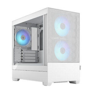 CAM-FRPOPMIAIRCTGRGB-W.jpg Fractal Design Pop Mini Air RGB (White TG) Gaming Case w/ Clear Glass Window, Micro ATX, Hexagonal Mesh Front, 3 RGB Fans & ARGB Controller