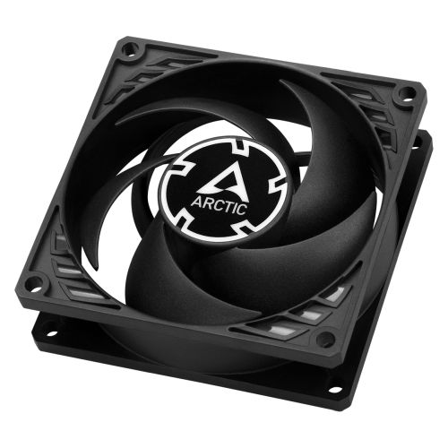 ARCTIC P8 80mm Pressure Optimised PWM PST Case Fan w/ Cable Splitter, Black, Fluid Dynamic, 200-3000 RPM