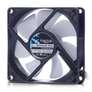 Fractal Design Silent Series R3 80mm Case Fan, 7 Blades, Rifle Bearing, 1600 RPM