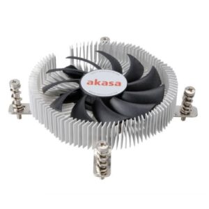 HEATAK-CC7129BP01.jpg Akasa AK- AK-CC7129BP01 Aluminium Thin Mini-ITX Cooler, 775, 115X & 1200, PWM Fan, 21mm High