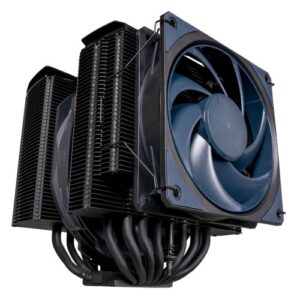 HEATCMMASTERAIRMA824.jpg Cooler Master MasterAir MA824 Stealth Dual Tower Heatsink & Fans, Intel/AMD, 8 Heat Pipes, 2x Mobius Fans, 157mm High, All Black Design