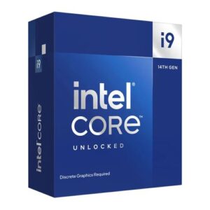 Intel Core i9-14900KF CPU, 1700, 3.2 GHz (6.0 Turbo), 24-Core, 125W (253W Turbo), 10nm, 36MB Cache, Unlocked, Raptor Lake Refresh, No Graphics, NO HEATSINK/FAN