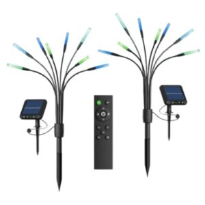 Nanoleaf Solar Garden Lights (2-Sets), RGB Colours & Animated Scenes, Daylight Sensors, IP65, Remote Control