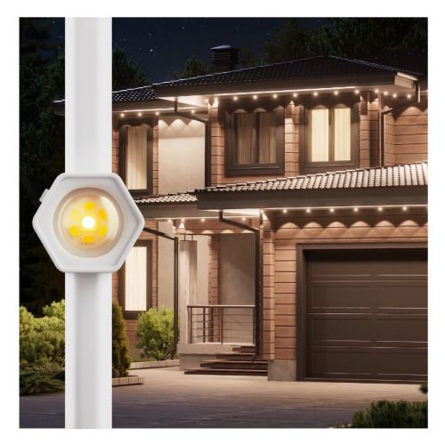 Nanoleaf Multicolour Permanent ARGB Outdoor Lights Starter Kit, 15 Metre, 16+ Million Colours, Trimmable, Reacts to Sound & Music, Built-In Controller