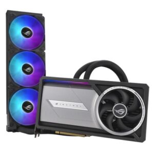 NVRTX509032ASROGASLCOC.jpg Asus ROG ASTRAL LC RTX5090 OC with 360mm Liquid Cooler, PCIe5, 32GB DDR7, 2 HDMI, 3 DP, 2610MHz Clock, RGB Lighting, Overclocked