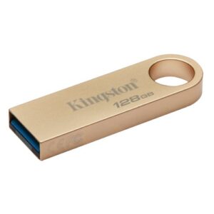 PEN-128KISE9G3.jpg Kingston 128GB DataTraveler SE9 G3 Memory Pen, USB 3.2 Gen1 Type-A, Metal Gold Casing
