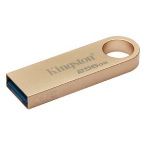 PEN-256KISE9G3.jpg Kingston 256GB DataTraveler SE9 G3 Memory Pen, USB 3.2 Gen1 Type-A, Metal Gold Casing