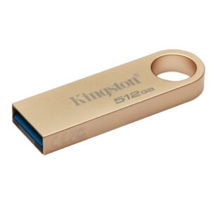 PEN-512KISE9G3.jpg Kingston 512GB DataTraveler SE9 G3 Memory Pen, USB 3.2 Gen1 Type-A, Metal Gold Casing