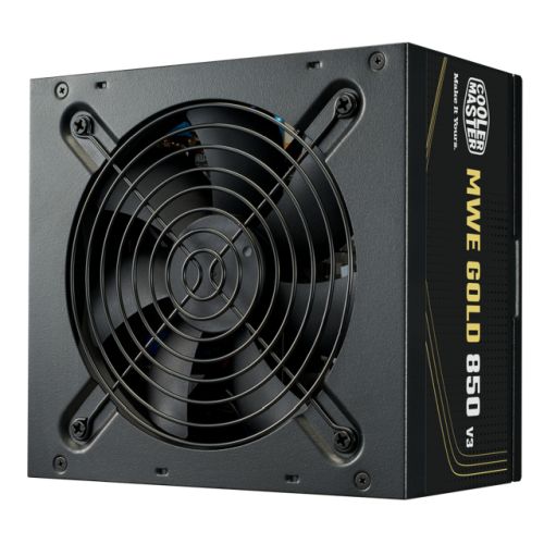 Cooler Master 850W MWE Gold V3 ATX 3.1 PSU, Fully Wired, HDB Bearing Fan, 80+ Gold