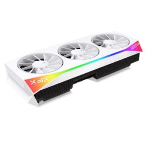 RADRX907XT16XFMERGEWHOC.jpg XFX Mercury RX9070 XT OC White Gaming Edition with RGB, PCIe5, 16GB DDR6, HDMI, 3 DP, 3100MHz Clock, Overclocked