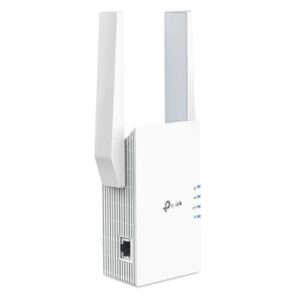 RE-AX3000TPWALLPLUGEXT.jpg TP-LINK (RE705X) AX3000 Dual Band Mesh Wall-Plug Wi-Fi 6 Range Extender, External Antennas, EasyMesh Compatible, AP Mode, App Control