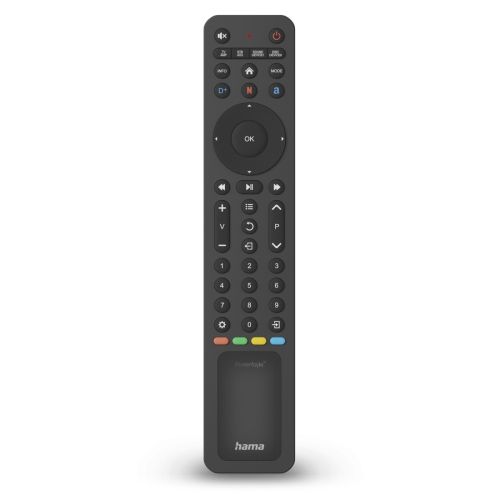 Hama Light Powered Universal IR Remote, Control for Over 1,000 Devices, Control 8 Devices, App Buttons, 10m Range *Powered by any light*