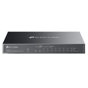 SWI-10TPOMAGBEASYPOE.jpg TP-LINK (ES210GMP) Omada 10-Port Gigabit Easy Managed Switch with 8-Port PoE+, SFP/RJ45 Combo Port, Metal Casing