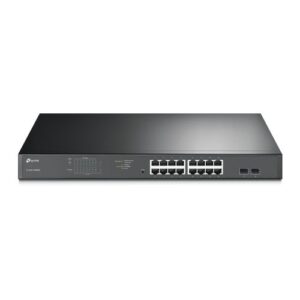SWI-16TPJETPOE1000.jpg TP-LINK (TL-SG1218MPE) 16-Port Gigabit PoE+ Easy Smart Switch, 2 SFP Ports, Rackmountable
