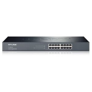 SWI-16TPRACK1000.jpg TP-LINK (TL-SG1016) 16-Port Gigabit Unmanaged Rackmount Switch, Steel Case