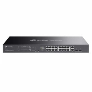 SWI-20TPOMAGBEASYPOE.jpg TP-LINK (ES220GMP) Omada 20-Port Gigabit Easy Managed Switch with 16-Port PoE+, 2x GB SFP Ports, 250W Power Budget, Rackmountable