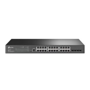 SWI-24TPJETL2-GB.jpg TP-LINK (SG3428) JetStream 24-Port Gigabit L2 Managed Switch with 4 SFP Slots, Console Port, Fanless, Rackmountable