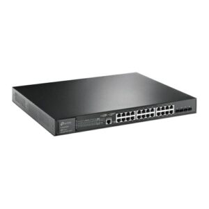 SWI-24TPJETL2XPOE-GB.jpg TP-LINK (SG3428XMP) JetStream 24-Port Gigabit & 4-Port 10GE SFP+ L2+ Managed Switch with 24-Port PoE+, Rackmountable