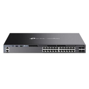 SWI-24TPL3-GB.jpg TP-LINK (SG6428X) Omada 24-Port Gigabit Stackable L3 Managed Switch with 4x 10G SFP+ Slots, USB