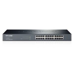 SWI-24TPRACK1000.jpg TP-LINK (TL-SG1024) 24-Port Gigabit Unmanaged Rackmount Switch, Steel Case