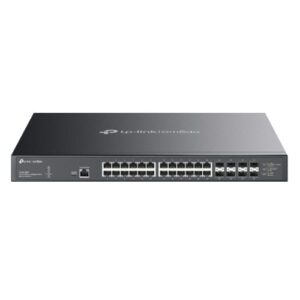 SWI-32TPOMAL2POE-GB.jpg TP-LINK (SX3832MPP) Omada 32-Port 10GE L2+ Managed Switch with 24-Port PoE++, 8x 1/10 Gbps SFP+ Slots, Rackmountable