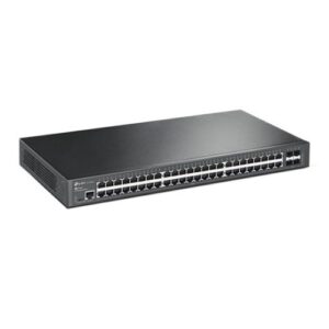 SWI-48TPJETL2-GB.jpg TP-LINK (SG3452) JetStream 48-Port Gigabit L2 Managed Network Switch with 4 SFP Slots, L2/L3/L4 QoS, Fanless, Rackmountable
