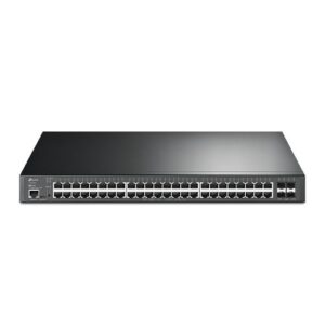SWI-48TPJETL2XPOE-GB.jpg TP-LINK (SG3452XP) JetStream 48-Port Gigabit and 4-Port 10GE SFP+ L2+ Managed Switch with 48-Port PoE+, Rackmountable