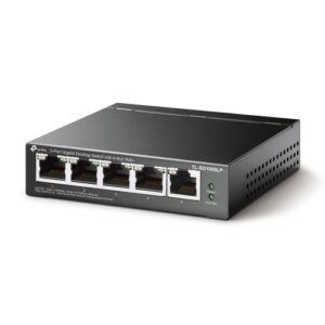 SWI-5TPLPOE1000.jpg TP-LINK (TL-SG1005LP) 5-Port Gigabit Unmanaged Desktop Switch, 4-Port PoE, Intelligent Power, Steel Case