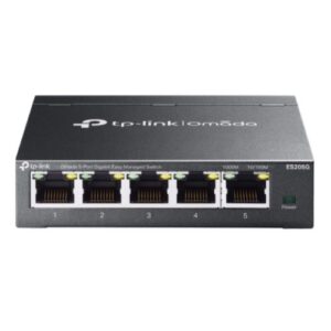 SWI-5TPOMAGBEASY.jpg TP-LINK (ES205G) Omada 5-Port Gigabit Easy Managed Switch, 5x GB Ports, Metal Casing