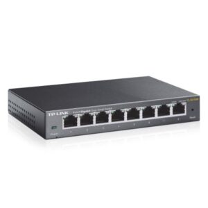 SWI-8TP1000-STEEL-EASY.jpg TP-LINK (TL-SG108E) 8-Port Gigabit Easy Smart Switch, Steel Case