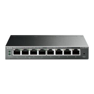 SWI-8TPGBEASYPOE_1.jpg TP-LINK (TL-SG108PE) 8-Port Gigabit Easy Smart Switch with 4-Port PoE+, Steel Case