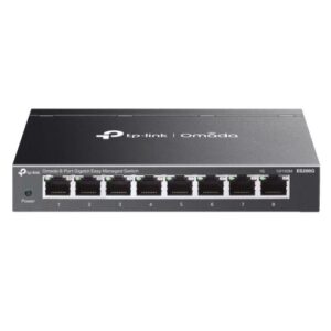 SWI-8TPOMAGBEASY.jpg TP-LINK (ES208G) Omada 8-Port Gigabit Easy Managed Switch, 8x GB Ports, Metal Casing
