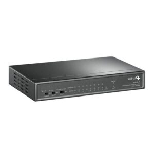 SWI-9TPPOE.jpg TP-LINK (TL-SF1009P) 9-Port 10/100 Unmanaged Desktop Switch, 8 Port PoE+, Steel Case