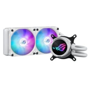 WC-ASLC3240ARGB-W.jpg Asus ROG STRIX LC III 240 ARGB White Liquid CPU Cooler, 240mm, 7th Gen v2 Asetek Pump, ARGB Fans, Rotatable Water Block