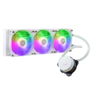 WC-CMML360CARGBW.jpg Cooler Master MasterLiquid 360L Core ARGB 360mm Liquid CPU Cooler, 3x ARGB PWM Fans, RGB Pump Head, White