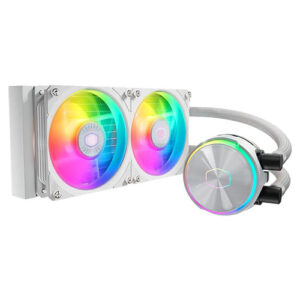 WC-CMPL240FLUXW.jpg Cooler Master PL240 Flux ARGB 240mm Liquid CPU Cooler, 2x ARGB PWM Fans, RGB Pump Head, RGB Controller, White
