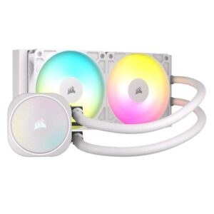 WC-COR240NAUTARGB-WH.jpg Corsair NAUTILUS 240 RS ARGB Liquid CPU Cooler, RS120 ARGB Magnetic Dome Fans, RGB Pump, Daisy-Chain Connections, White