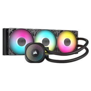WC-COR360NAUTARGB.jpg Corsair NAUTILUS 360 RS ARGB Liquid CPU Cooler, RS120 ARGB Magnetic Dome Fans, RGB Pump, Daisy-Chain Connections, Black